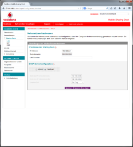 Vodafone Sharing Dock R101 Screen 3