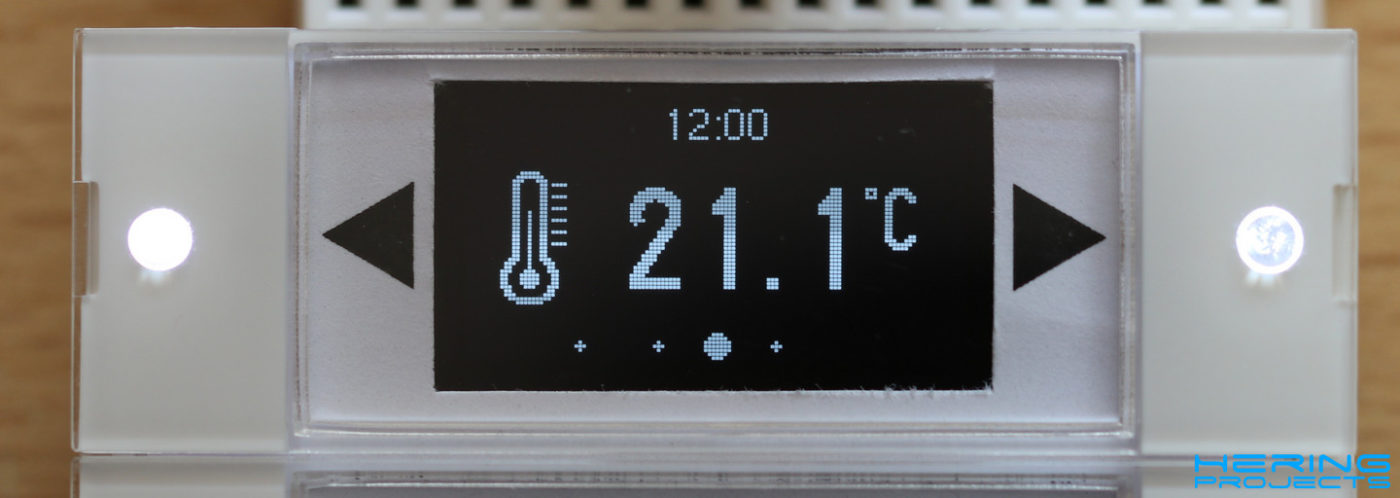 Displayanzeige Smart Home Wandtaster Temperaturanzeige